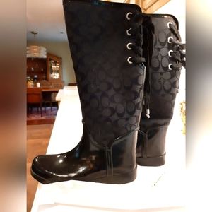 Coach rain boot 9B